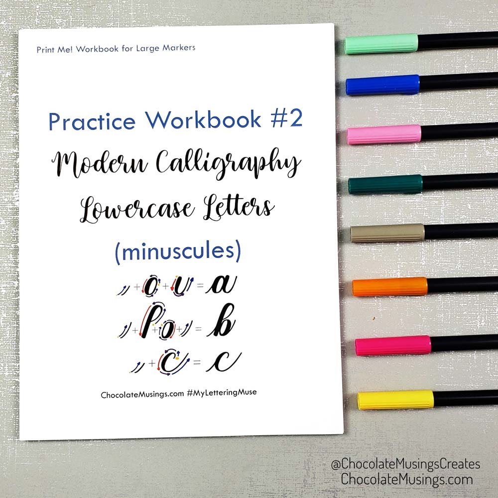 Simplified Brush Lettering Workbook – Seven Brush Strokes
